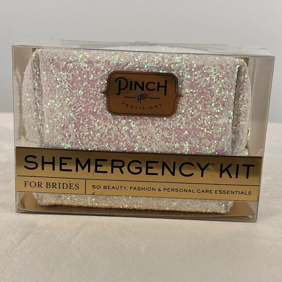 Pinch Provisions Bride Emergency Kit 50 Wedding Day Essentials With Beaded Bag - Picture 1 of 7
